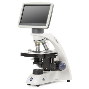 Euromex Microscópio BioBlue, BB.4220-LCD, 7 inch LCD Bildschirm, SMP 4/10/S40x Objektiven, DIN, 40x - 400x, 10x/18, LED, 1W, Kreuztisch