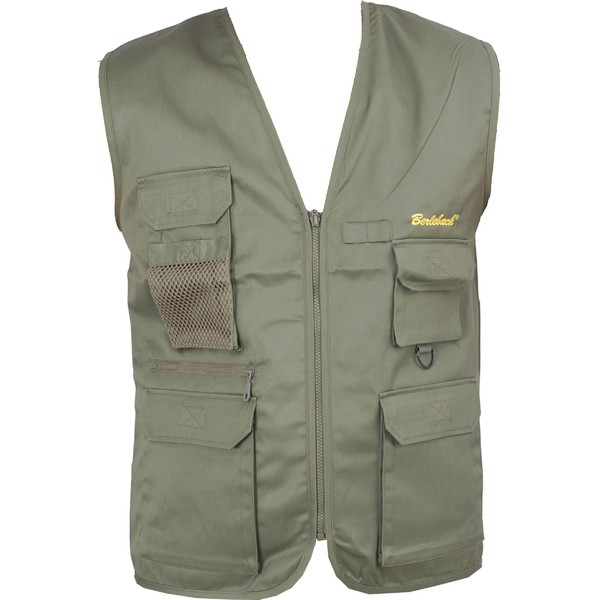 Berlebach Veste de fotógrafo, verde, tamanho M