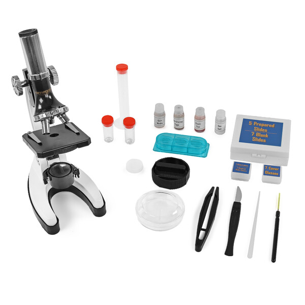 Omegon Microscópio MonoView, conjunto para microscopía, 1200x