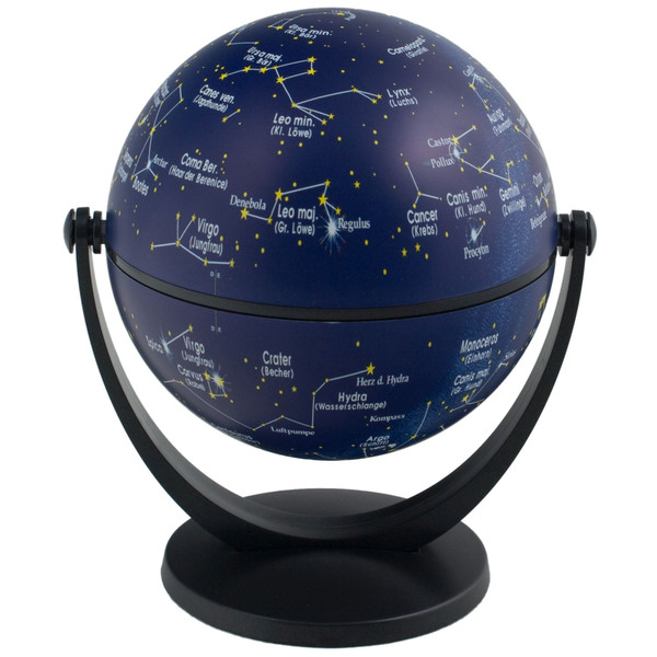 Stellanova Mini-globo Globo giratório inclinável Céu estrelado com questionário IQ 10cm