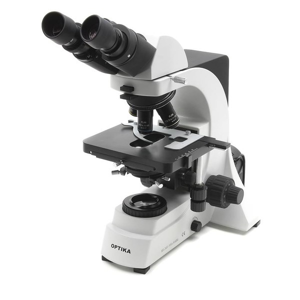 Optika Microscópio B-600Bi binocular, 40 - 1000x, objetivas acromáticas planas IOS