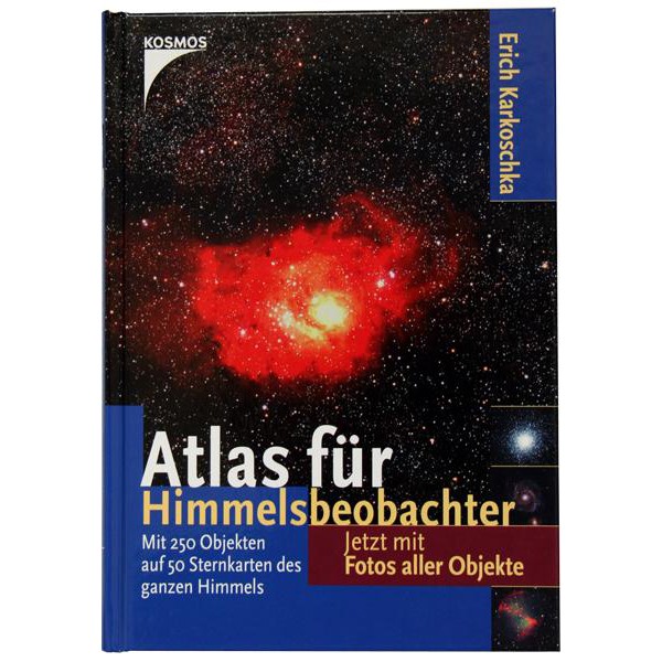 Kosmos Verlag Livro Atlas do observador celeste Kosmos