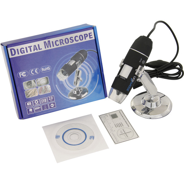 Zoomion Microscópio Micron Handmikroskop 50x-500x