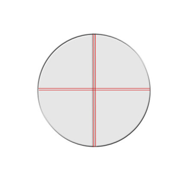 Seben Ocular com mira Illuminated Reticle Eyepiece Plossl 12.5mm Dual Crosshair 1.25''