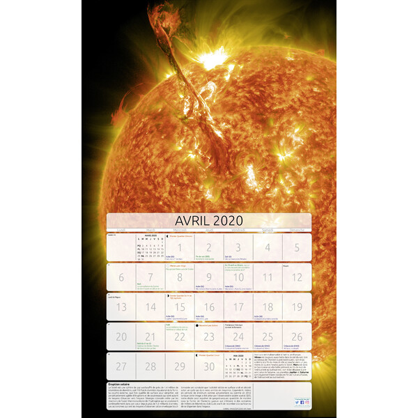 Amds édition  Calendário Astronomique 2020