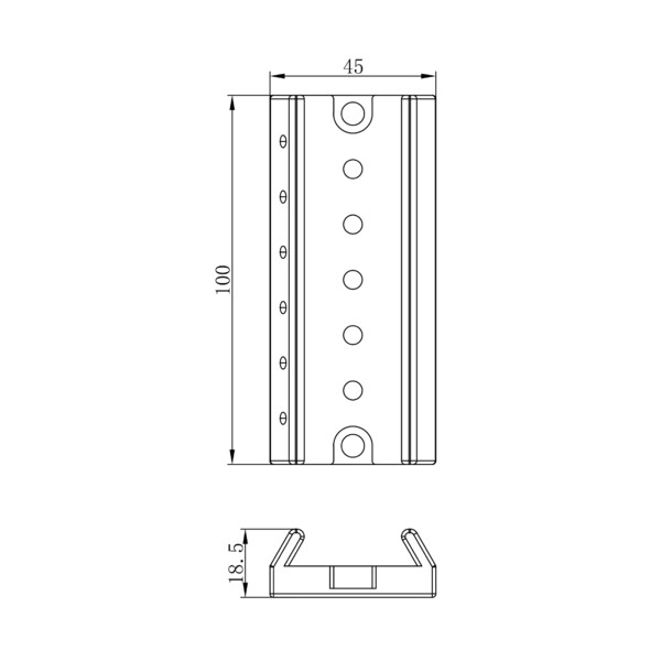 Omegon Sucher Montageschiene für 72/400 Quintuplet APO