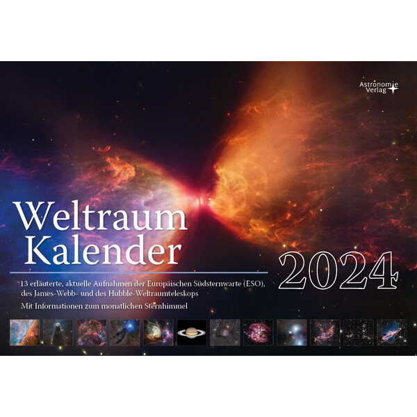 Astronomie-Verlag Calendário Weltraum-Kalender 2024