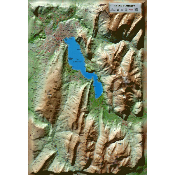 3Dmap Mapa regional Le Lac d'Annecy