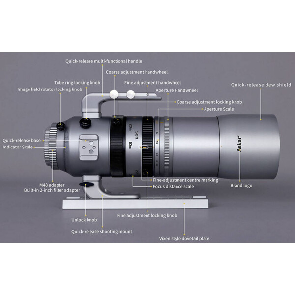 Askar Refrator apocromático AP 55/264 SQA55 OTA