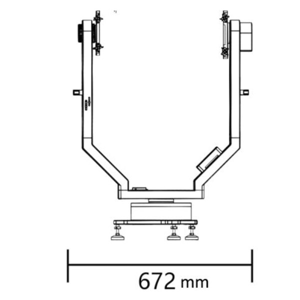 Montagem iOptron Montierung HAZ130 Strain Wave Alt-AZ