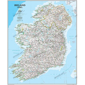 National Geographic Mapa Irland (76 x 91 cm)