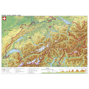 Stiefel Mapa Schweiz physisch (98 x 68 cm)