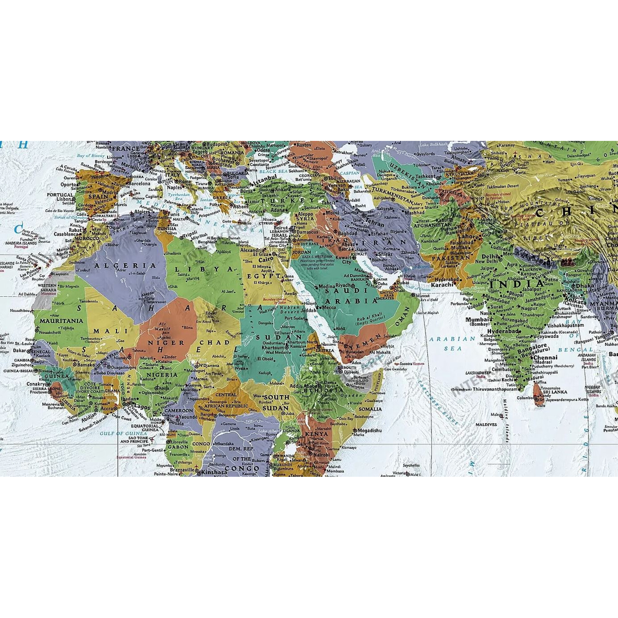 National Geographic Mapa Mundial Político Decorativo Grande 3463