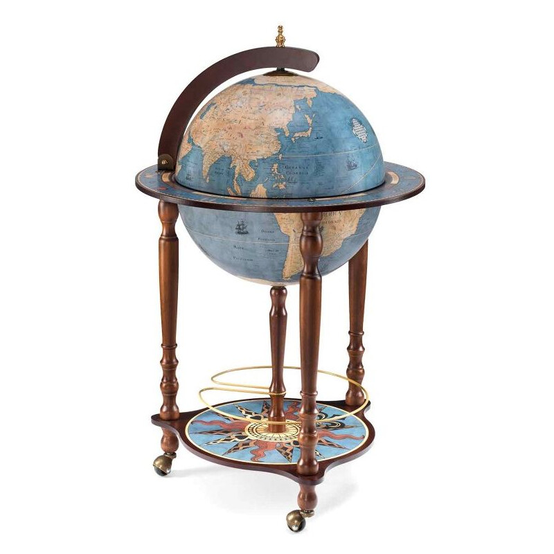 Zoffoli living Globo com pedestal Da Vinci Blu Dust 40cm