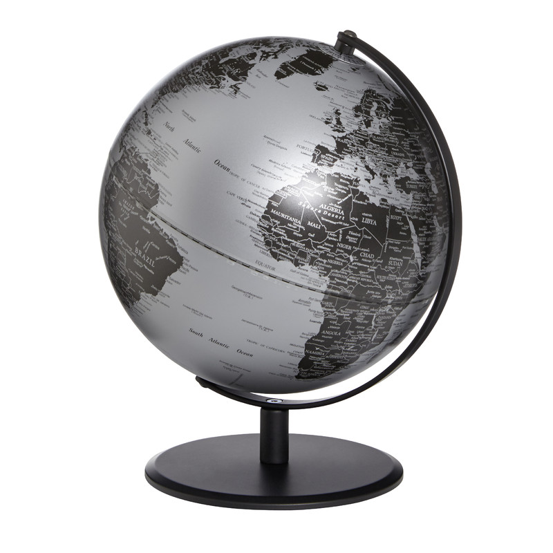 TROIKA Globo Pluto Matt Silver 25cm