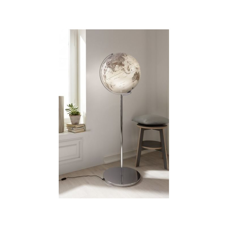 TROIKA Globo com pedestal Sojus Silver 43cm