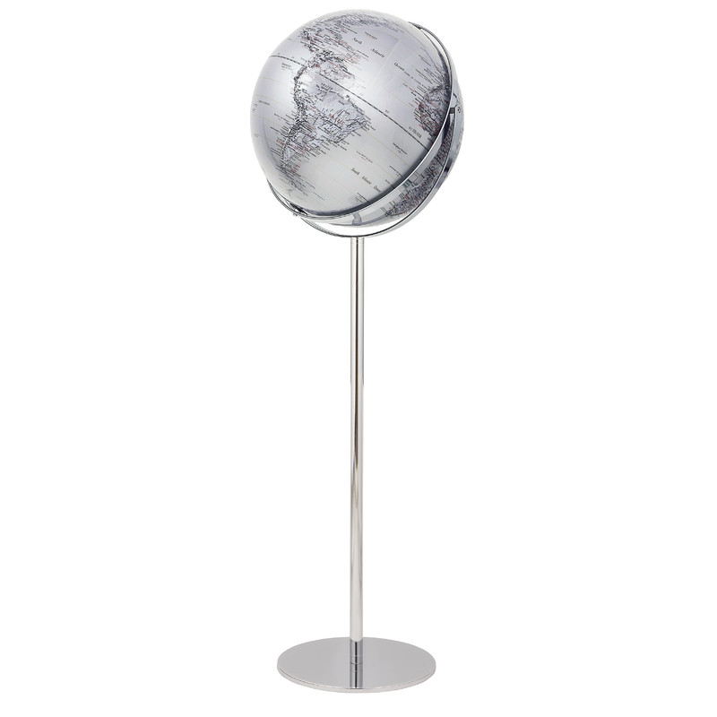 TROIKA Globo com pedestal Apollo 17 Silver 43cm