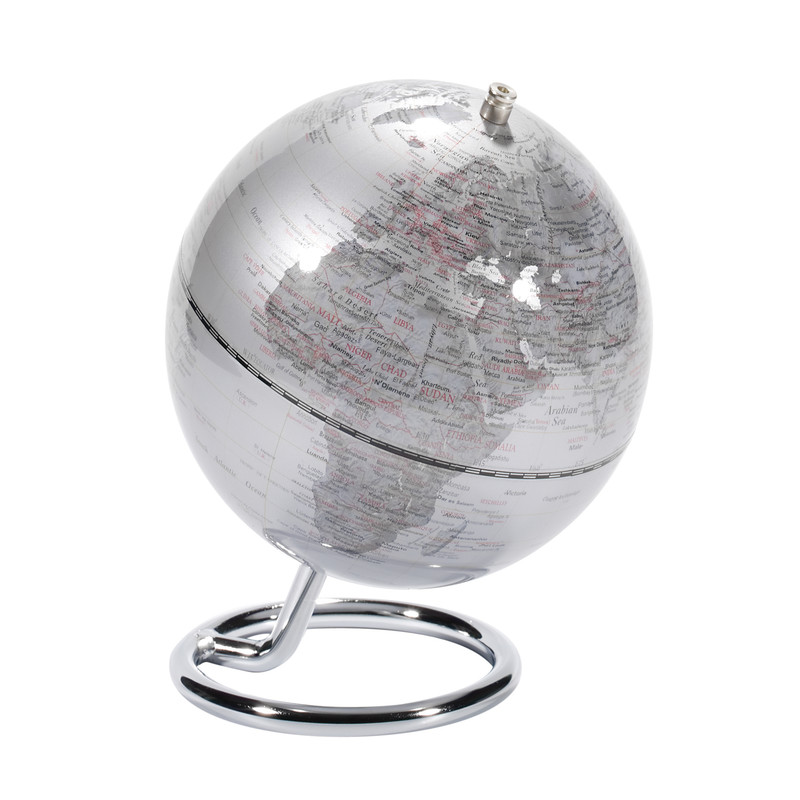 TROIKA Mini-globo Galilei Silver 13cm