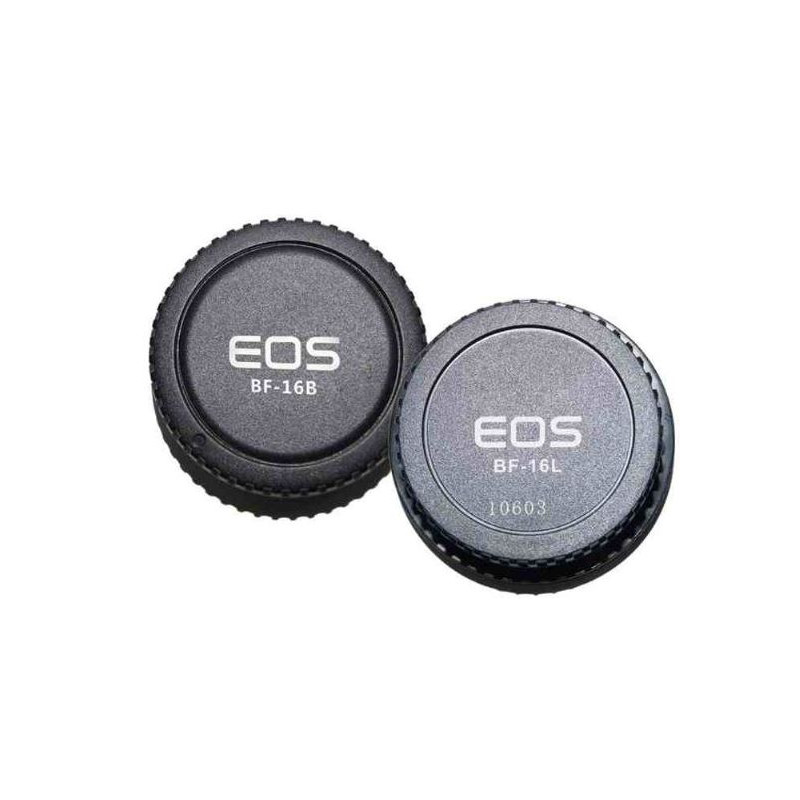 Pixel Coberturas anti-pó Lens Rear Cap BF-16L + Body Cap BF-16B for Canon