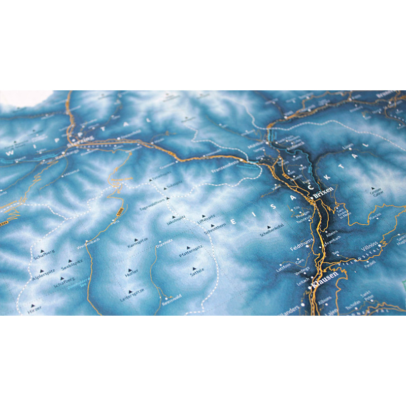 Marmota Maps Mapa regional South Tyrol Ski Blue