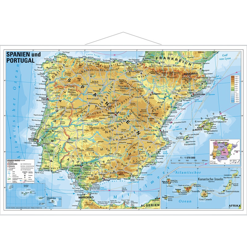 Mapa de espanha e portugal