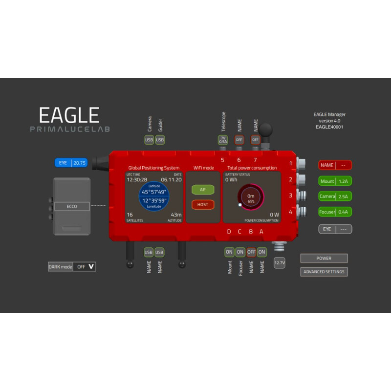 PrimaLuceLab <p>Comando para astrofotografia EAGLE4 S