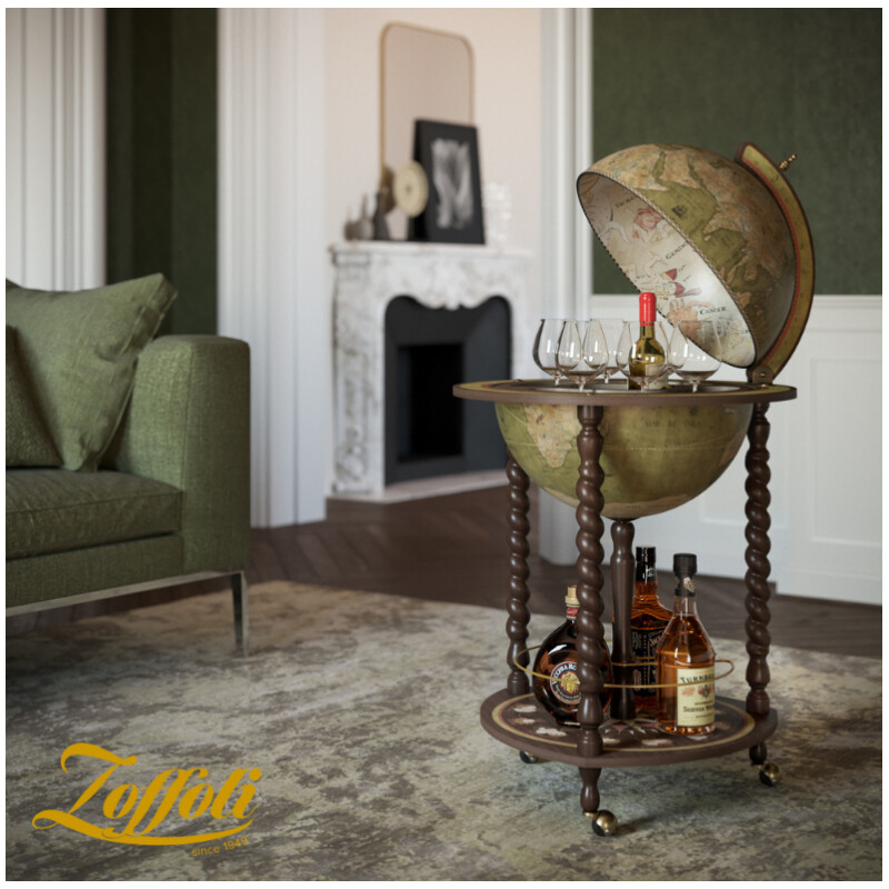 Zoffoli living Globo Bar Explora Olive Greene 40cm