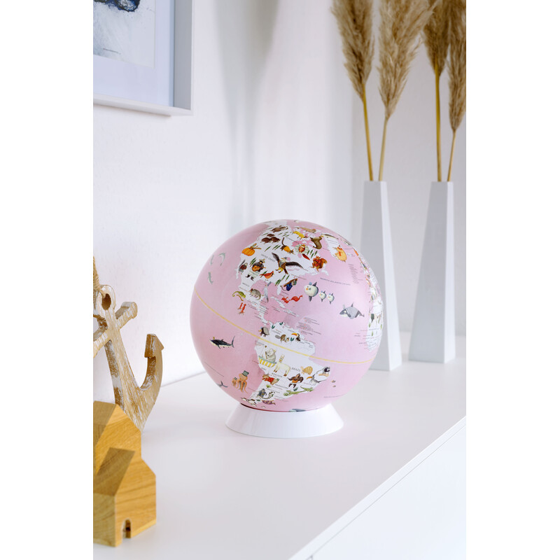 TROIKA Globo Wildlife World Pink 25cm