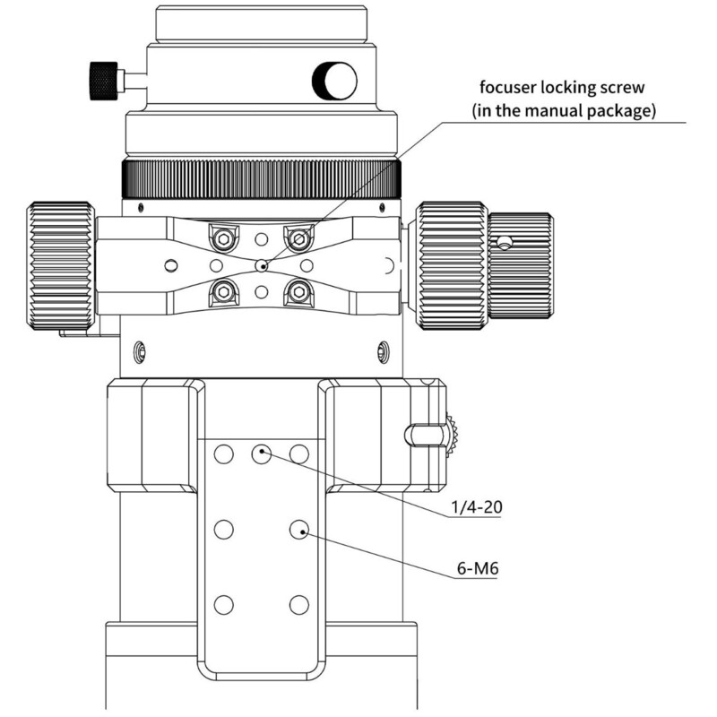 Omegon Refrator apocromático Apochromatischer Refraktor Pro APO AP 61/360 Triplet ED OTA