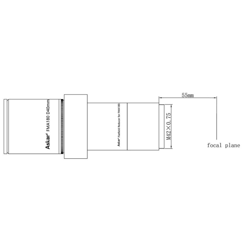 Askar Refrator apocromático Apochromatischer Refraktor AP 40/180 FMA180 OTA