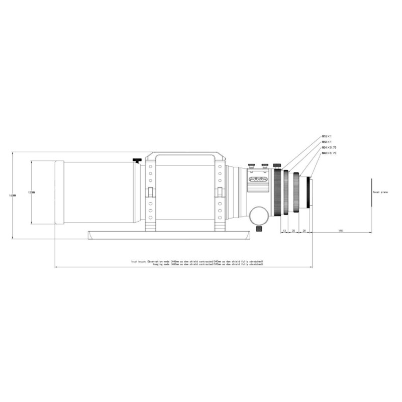 Askar Refrator apocromático Apochromatischer Refraktor AP 80/600 80PHQ