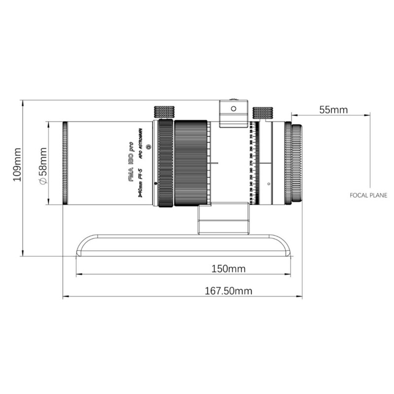 Askar Refrator apocromático Apochromatischer Refraktor AP 40/180 FMA180PRO OTA