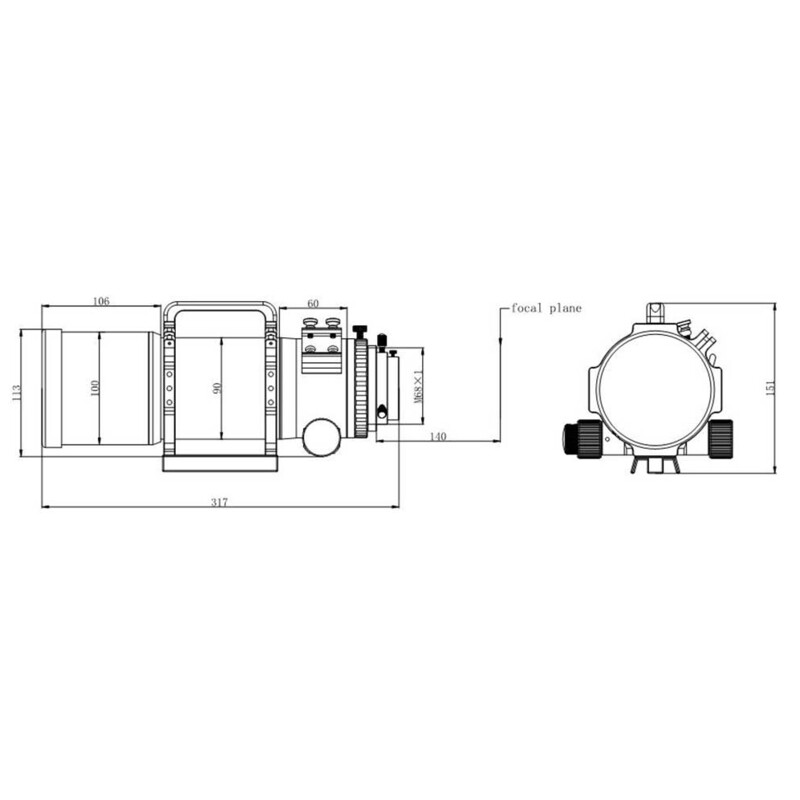 Askar Refrator apocromático Apochromatischer Refraktor AP 72/400 FRA400 OTA