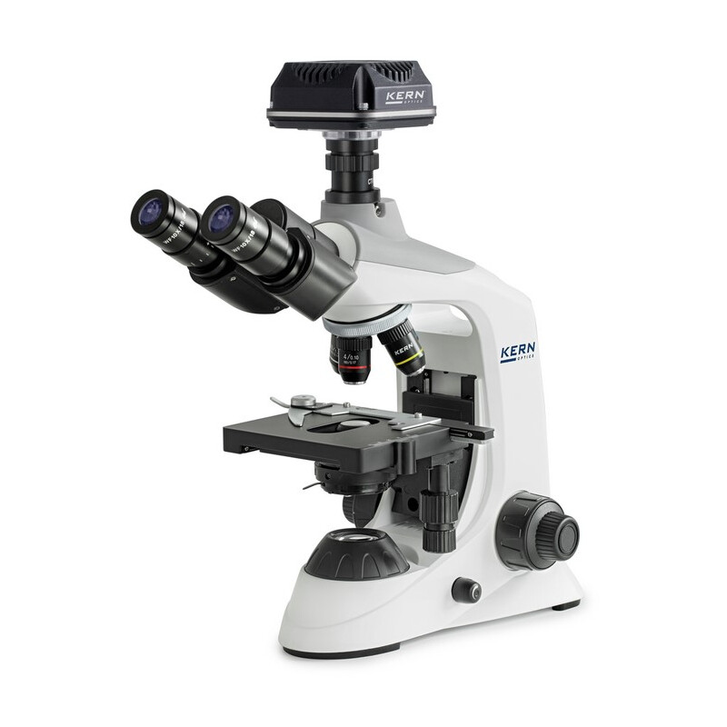 Kern Microscópio Digitalmikroskop-Sets, OBE 134C825, HF, digital, 1,25 Abbe-Kondensor, fix, USB 2.0, 40x-1000x, DIN, Dl, 3W LED, 5,1 MP