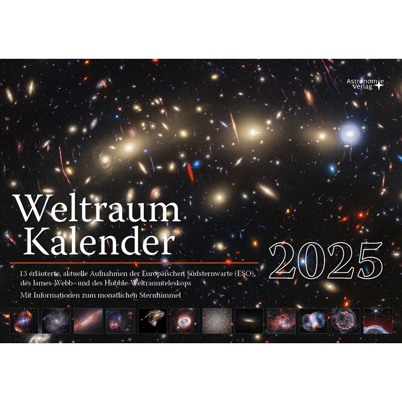 Astronomie-Verlag Calendário Weltraum-Kalender 2025