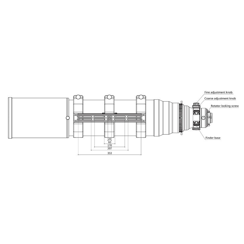 Askar Refrator apocromático AP 203/1421 OTA