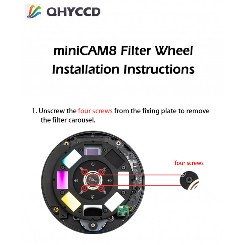 QHY Câmera miniCam8 Mono Combo